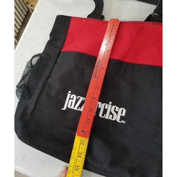 Jazzercise tote bag Vintage 80s mesh and nylon exercise bag - Picture 8 of 10